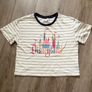 Disneyland Striped womens Tee - Cream and Black